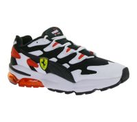 Sportliche PUMA X Scuderia Ferrari Cell Alien Herren Lifestyle-Sneaker mit Cell-Technologie Sport-Schuhe Motorsport-Inspiriert 339919 01 Weiß/Schwarz/Rot