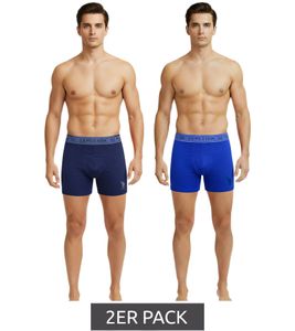 2er Pack U.S. POLO ASSN. Premium Herren Boxershorts Unterhose nachhaltige Unterwäsche 180 g/m² 134 68262 53696 500 Royal-Blau/Navy