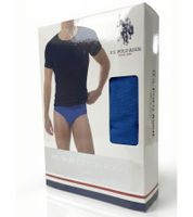 Vielseitiges U.S. POLO ASSN. Premium Herren Basic T-Shirt nachhaltiges Baumwoll-Shirt Alltags-Shirt 154 68261 53969 138 Royal-Blau