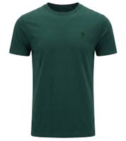 Modernes U.S. POLO ASSN. Premium Herren Basic T-Shirt nachhaltiges Baumwoll-Shirt Alltags-Shirt 154 68261 53696 540 Dunkel-Grün