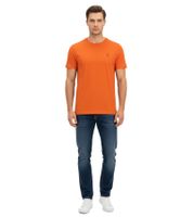 Bequemes U.S. POLO ASSN. Premium Herren Basic T-Shirt nachhaltiges Baumwoll-Shirt Alltags-Shirt 154 68261 53969 512 Orange