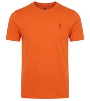 Bequemes U.S. POLO ASSN. Premium Herren Basic T-Shirt nachhaltiges Baumwoll-Shirt Alltags-Shirt 154 68261 53969 512 Orange