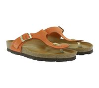 Bequeme ROHDE Alba Damen Zehentrenner moderne Echtleder-Sandalen Sommer-Schuhe Strand-Latschen 5642 41 Orange