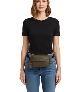 Riñonera Burkely Minimal Mason, bandolera para festival, 23 cm x 6 cm x 13 cm, 2 L, 1000831.64.71 Verde