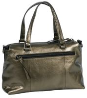 Amplio bolso de mano BURKLEY con cristales arrugados para mujer, 27 x 19 x 10 cm, bandolera, 1001603.46 11, gris
