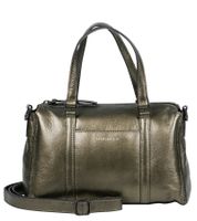 Amplio bolso de mano BURKLEY con cristales arrugados para mujer, 27 x 19 x 10 cm, bandolera, 1001603.46 11, gris