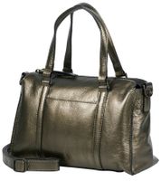Amplio bolso de mano BURKLEY con cristales arrugados para mujer, 27 x 19 x 10 cm, bandolera, 1001603.46 11, gris