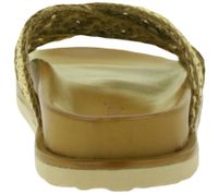 Stylish igi&co Women's Genuine Leather Mules Made in Italy Slippers with Snake Print Straps 76784 00 Black