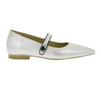 High-quality women's FLY London ballerina flats, made in Portugal, with cushioned insole, mid-height shoes, P145265 003 Silver