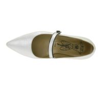 High-quality women's FLY London ballerina flats, made in Portugal, with cushioned insole, mid-height shoes, P145265 003 Silver