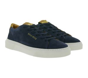 REPLAY Herren Freizeit-Schuhe Low Top Sneaker Echtleder-Schuhe GMZ7N .002.C0002L 040 Dunkelblau