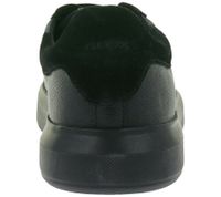 GEOX Herren Echtleder-Sneaker Alltags-Schuhe Low top Sneaker U455WD 00047 C9999 Schwarz