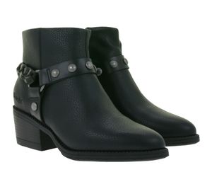 Modische Damen Blowfish Stiefelette gefütterte Winter-Schuhe Boots J1723S 1001 Schwarz