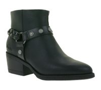 Modische Damen Blowfish Stiefelette gefütterte Winter-Schuhe Boots J1723S 1001 Schwarz