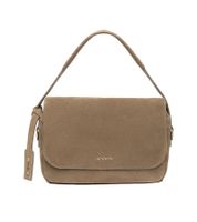 Stylische NeroGiardini Argilla Damen Umhängetasche Echtleder-Tasche Schulter-Tasche Made in Italy 27 x 18 x 9cm I544042D 331 Braun