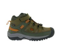 KEEN Targhee Mid Wp Kinder Wander-Stiefel wasserdichte Outdoor-Schuhe mit TPU-Fersenkappe 1026296 Braun
