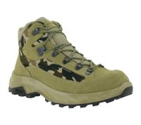 Wasserdichte GARSPORT Herren Wander-Schuhe mit Vibram Barwa Sohle Trekking-Schuhe Winter-Schuhe Outdoor-Stiefel Echtleder GDT1060021-2532 Braun/Camouflage