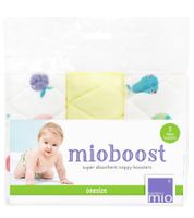 Lot de 3 inserts absorbants Bambino Mio pour bébés et jeunes enfants, avec couche supérieure respirante, inserts réutilisables pour couches lavables à motif fruits, blancs