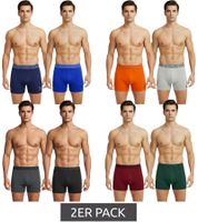 Confezione da 2 boxer da uomo U.S. POLO ASSN. Premium, intimo sostenibile, 180 g/m², 134 68262 53696 nei colori Blu Royal/Blu Navy, Verde Scuro/Rosso Vino, Arancione/Grigio Melange o Grigio Scuro/Nero