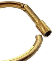 Cooles Calvin Klein Damen Edelstahl-Armband in Karabiner-Form Arm-Schmuck Handgelenk-Schmuck KJJHJD10010 Gold