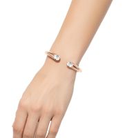 Stylish Calvin Klein Women's Stainless Steel Bracelet with Sparkling Crystals, Arm Jewelry, Wrist Jewelry, KJ8YPF1402 Rose Gold