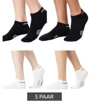 5 Paar umbro Herren und Damen Sport Socks Sneaker-Socken Strümpfe Oeko-Tex Standard 100 in Schwarz oder Weiß