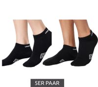 5 Paar umbro Herren und Damen Sport Socks Sneaker-Socken Strümpfe Oeko-Tex Standard 100 in Schwarz oder Weiß