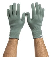 Warmhaltende SCOTCH & SODA Woll-Mütze und Handschuhe Strick-Handschuhe Strick-Beanie mit Logo-Patch Accessoires Wolle SSV5-3012-340 Grün