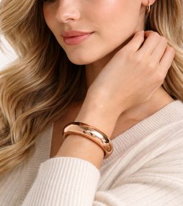 Timeless Calvin Klein Ellipse Women's Bangle in Stainless Steel - Elegant Bracelet & Wrist Jewelry KJ3QPD1001 Rose Gold