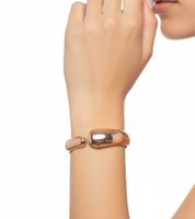 Zeitloser Calvin Klein Damen Armreif aus Edelstahl Armband Eleganter Arm- & Handgelenk-Schmuck Größe XS KJ6GPD1001 Rosegold