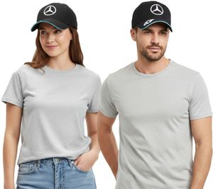 Adjustable Mercedes-Benz AMG PETRONAS GR63 Summer Cap, Driver's Hat, One Size, 701227946 002, Black