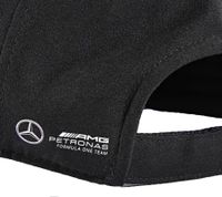 Adjustable Mercedes-Benz AMG PETRONAS GR63 Summer Cap, Driver's Hat, One Size, 701227946 002, Black
