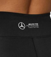 Reflective Mercedes-Benz AMG Petronas F1 Women's Cycling Shorts with AMG Petronas Logo, Sports Shorts, Bike Shorts 701227043 001 Black