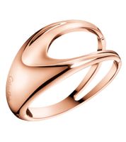 Elegante brazalete de acero inoxidable Calvin Klein Shade para mujer, talla XS, KJ3YPD1001, oro rosa