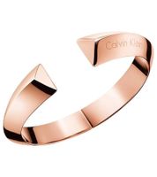 Timeless Calvin Klein women's stainless steel bangle bracelet, elegant arm and wrist jewelry, size XS, KJ4TPD1001, rose gold