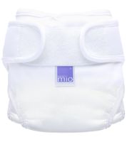 Lot de 5 couches lavables Bambino Mio pour bébés et jeunes enfants, à pois, taille unique (3-15 kg), blanc.