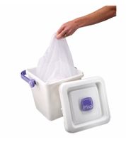 10er Pack Bambino Waschnetz zum Waschen gebrauchter Windeln Wäschebeutel Sparpack Weiß