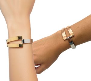 Calvin Klein Truly Damen Armreif im Zweiton-Design Edelstahl-Armband Schmuck Silber/Rosegold oder Silber/Gold
