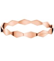 Timeless Calvin Klein Snake Women's Stainless Steel Bangle Bracelet Elegant Arm & Wrist Jewelry Size XS KJ5DPD1001 Rose Gold