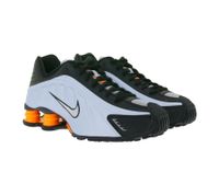 Baskets basses innovantes NIKE Shox R4 pour femme avec technologie Shox - Chaussures de sport et de running AR3565 401 Noir/Argent/Bleu/Orange
