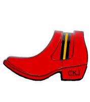 3-Pack Calvin Klein Unisex Boat-Design Pin-Ups, Stainless Steel Enamel Brooches KJJNDH300200 Beige/Red/Dark Blue