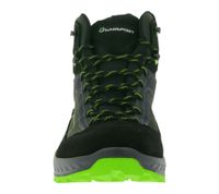 Scarpe da trekking impermeabili da uomo GARSPORT Averau MID con suola Vibram Mountain Wave, stivali da trekking per esterni, vera pelle, GDT1030024-2119, nero/verde