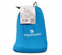 Space-saving FERRINO Hammock Camping Hammock, Packable, Hanging Lounger, 140 x 260 cm, Weight Capacity up to 110 kg, Blue/Black