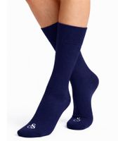 3 Paar SCOTCH & SODA Herren Crew-Socken Amsterdam Alltags-Strümpfe Einheitsgröße / 41-46 Cotton Blend in Grau/Navy/Blau oder Rayon Blend in Grau/Navy/Beige