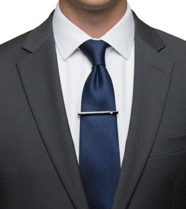 Calvin Klein Tie Clip with a Sparkling Crystal, Stainless Steel, KJ7WAT140100, Black