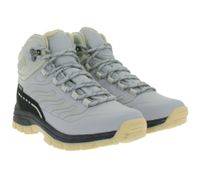 Chaussures de randonnée imperméables pour femmes, bottes de trekking avec tige rembourrée, simili cuir 923921 Gris