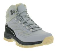 Chaussures de randonnée imperméables pour femmes, bottes de trekking avec tige rembourrée, simili cuir 923921 Gris