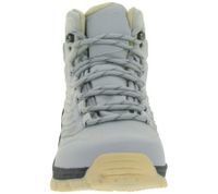 Chaussures de randonnée imperméables pour femmes, bottes de trekking avec tige rembourrée, simili cuir 923921 Gris