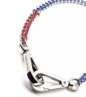 Urban Calvin Klein Shudder Women's Necklace with Enamel Finish Fashion Jewelry Necklace KJJFMN390300 Silver/Blue/Red
