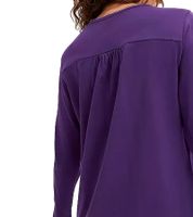 Cozy Women's Nightdress with Slit, Lace Nightdress, Cotton Dress 961576 Violet